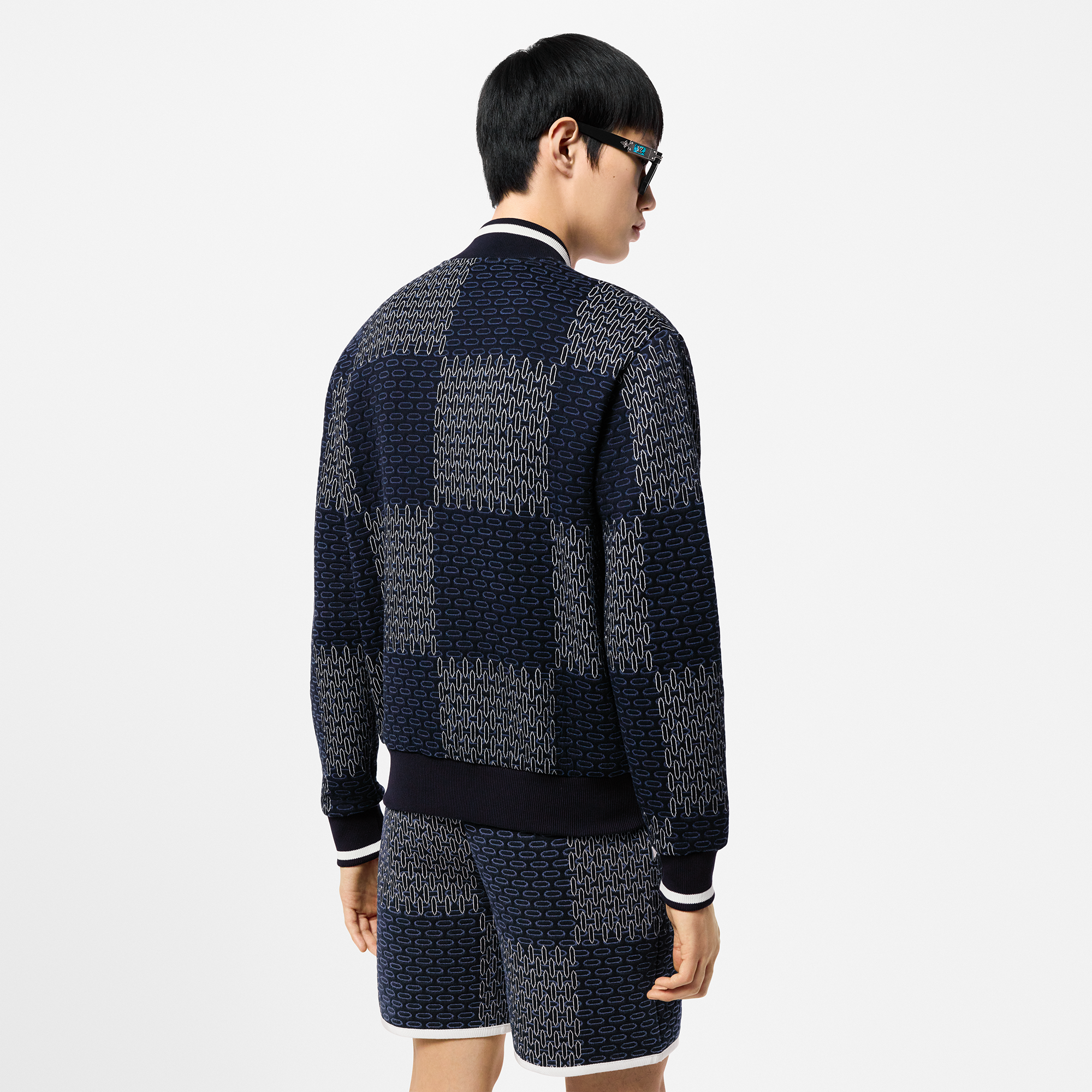 Bomber in cotone con motivo Damier trapuntato  Uomo Abbigliamento Capispalla e Cappotti | LOUIS VUITTON (Zoom prodotto)